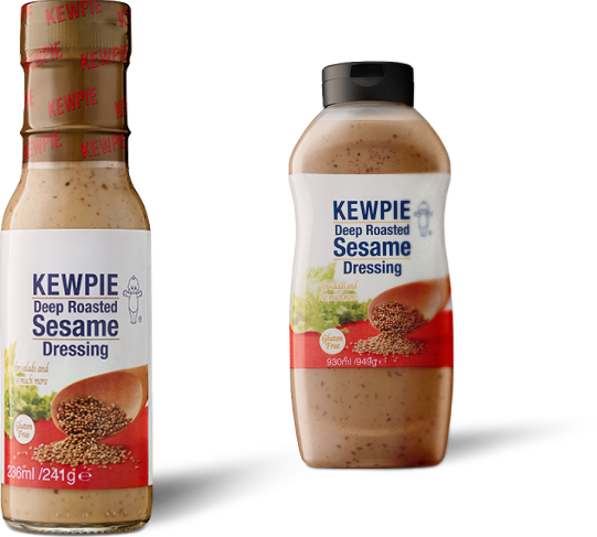 Elevate your favourite dishes with KEWPIE Deep Roasted Sesame Dressings.