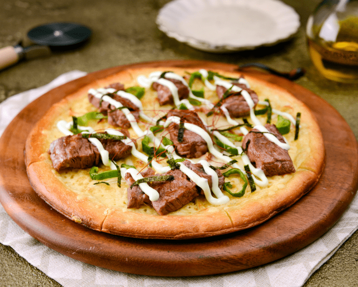 Wasabi and Beef Pizza
